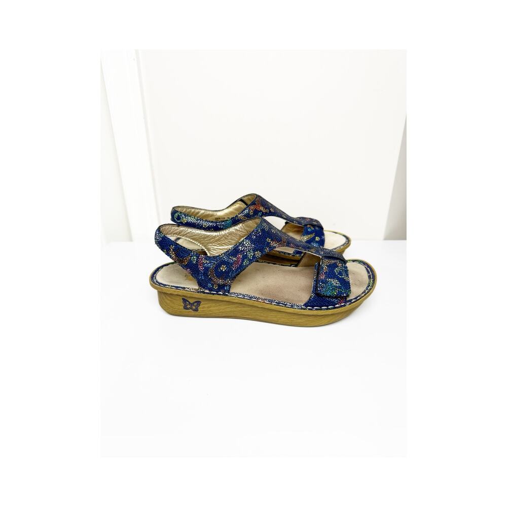 ALEGRIA Women’s Kendra Leather Adjustable Straps Comfort Sandal Size 41 US 11